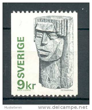 Sweden 1976 Mi. 958 X  9 Kr Kunst Art Mädchen Kopf Holzskulptur Von Bror Hjorth MNG - Nuovi