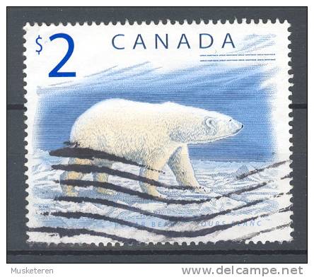 Canada 1998 Mi. 1726  2 $ Tiere Animals Polar Bear Eisbär - Oblitérés