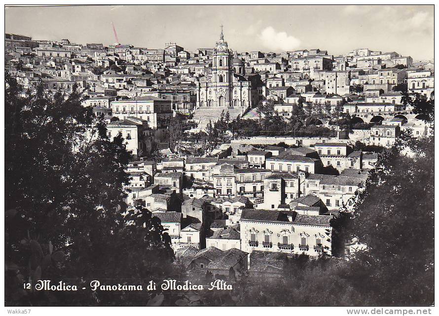 $3-0134 - MODICA -PANORAMA DI MODICA ALTA - RAGUSA -  F.G. - NON VIAGGIATA - Modica