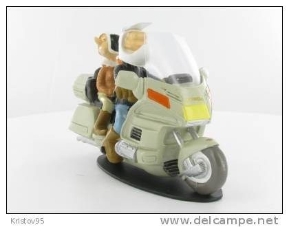 FIGURINE JOE BAR TEAM JOSIE JEREMIE HONDA 1500 GOLDWING EN RESINE - Figurines