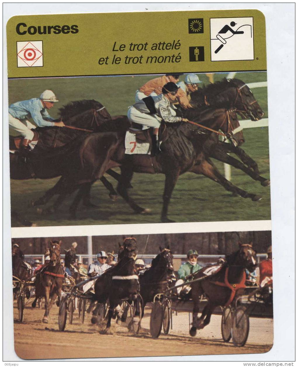 Fiche Hippisme Course Trot - Hipismo