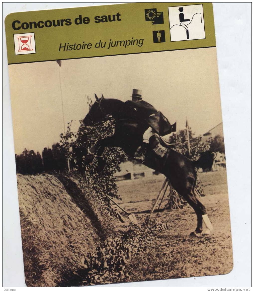 Fiche Hippisme Concours De Saut Histoire Jumping - Reiten