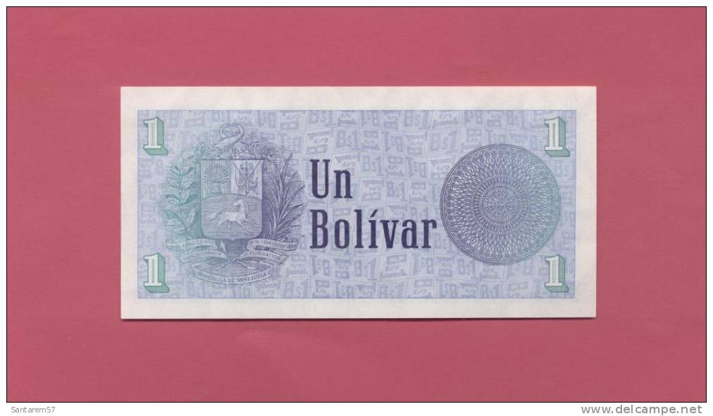 Billet De Banque Nota Banknote Bill 1 UN BOLIVAR VENEZUELA Non Circulé 1969 - Venezuela