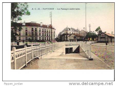 92  NANTERRE * Les Passages Souterrains  * Belle CPA - Nanterre