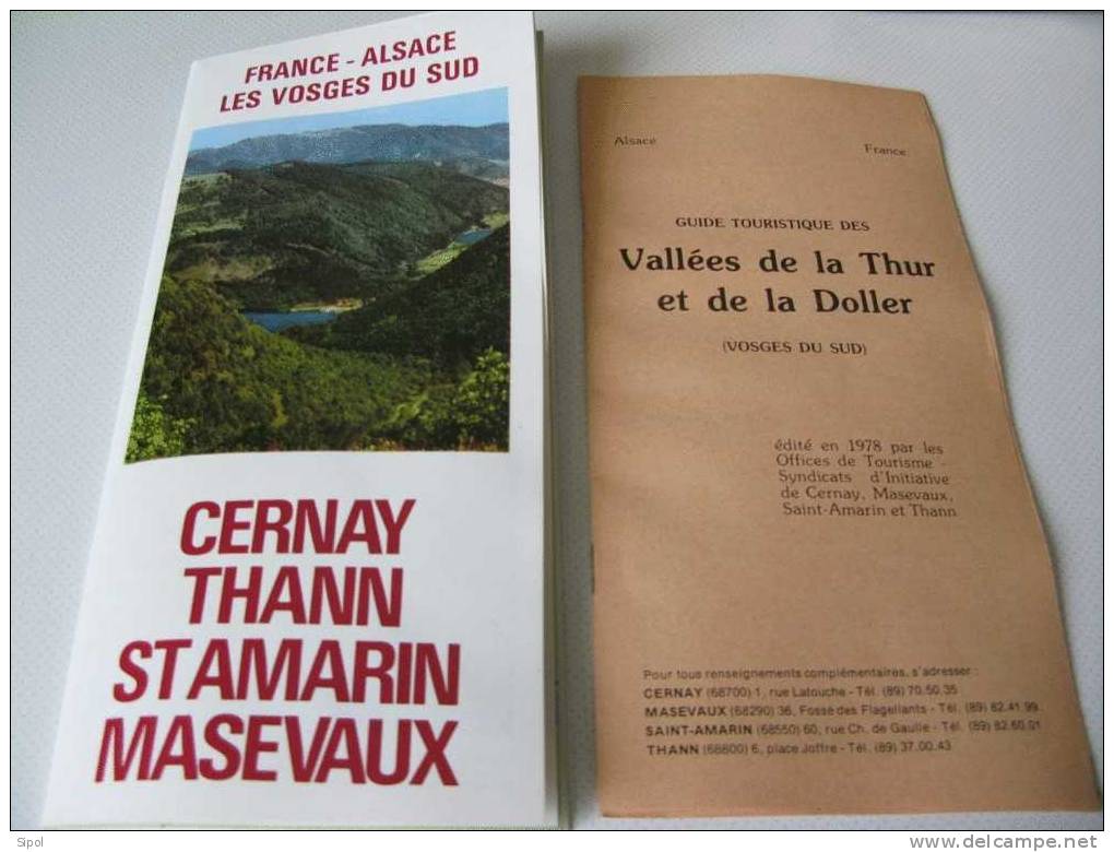 Dépliant Touristique Sur St Amarin Thann Cernay Masevaux TBE Année 1978 - Alsace