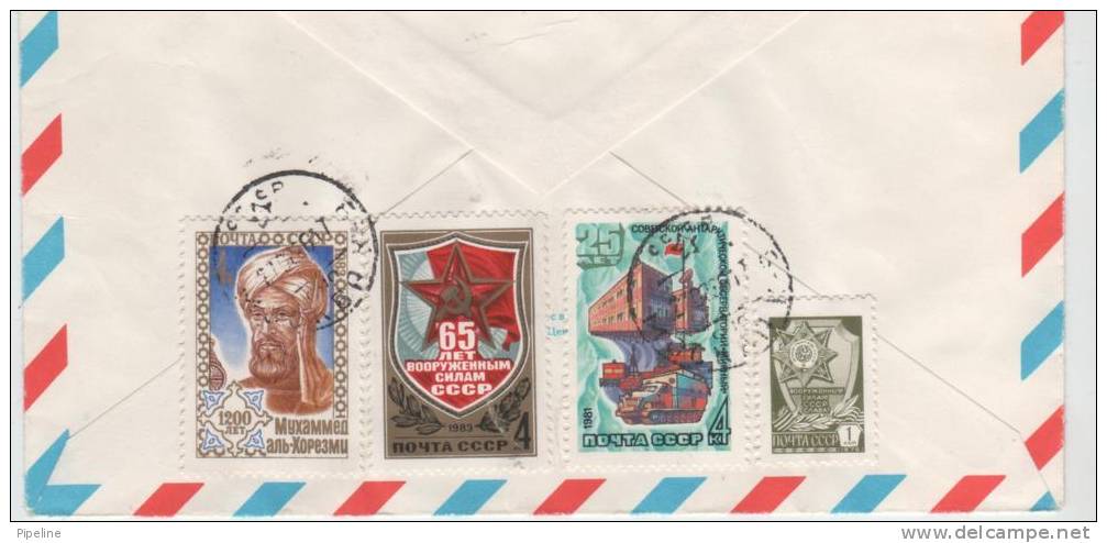 USSR Uprated Postal Stationery Sent To Denmark 27-2-1986 - Entiers Postaux