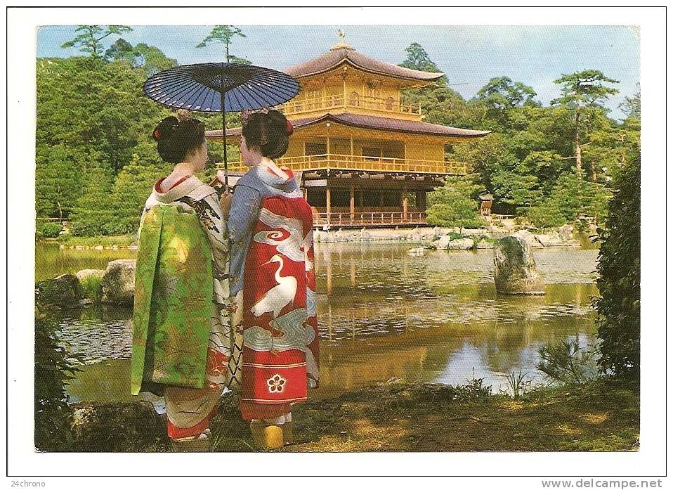 Japon: Maiko At Golden Pavilion, Kyoto, Geisha, Ombrelle (09-2473) - Kyoto