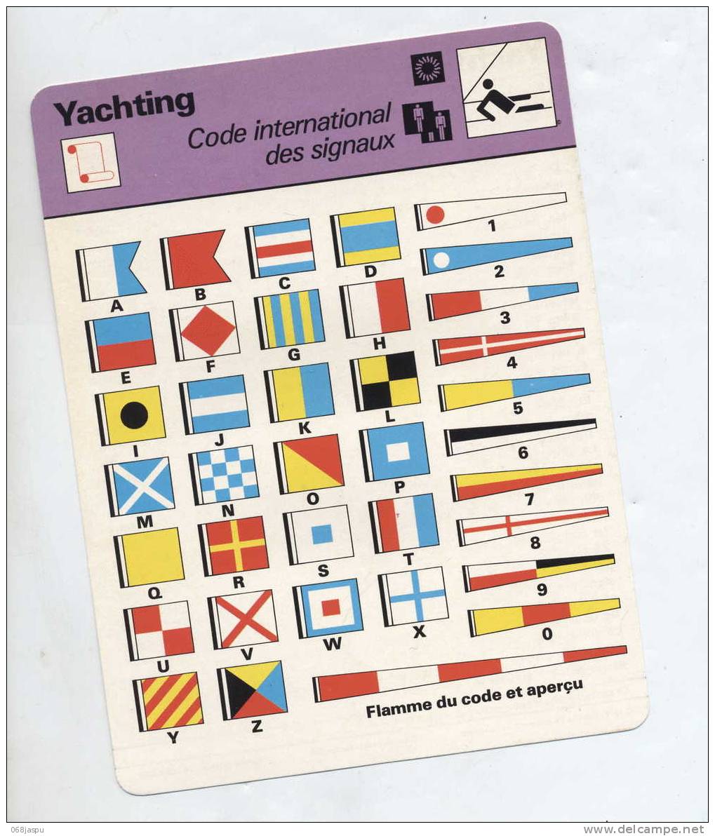 Fiche Yachting Signaux - Swimming