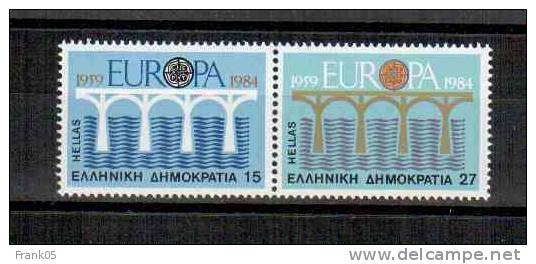 Griechenland / Greece / Grèce Satz/set 1984 EUROPA ** - 1984