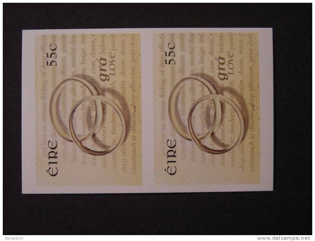 IRELAND, IERLAND, IRLAND 2009 WEDDING RINGS FROM BOOKLET MNH ** (021708) - Unused Stamps