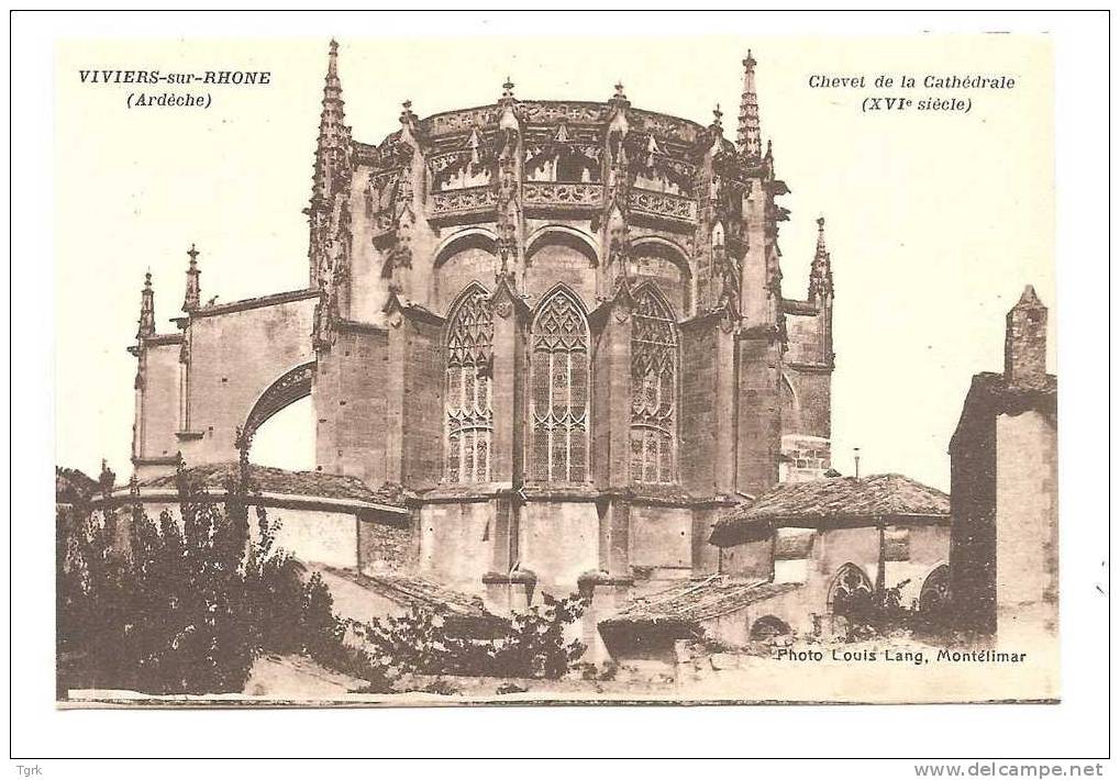 Viviers Sur Rhône Ardèche Chevet De La Cathédrale - Viviers