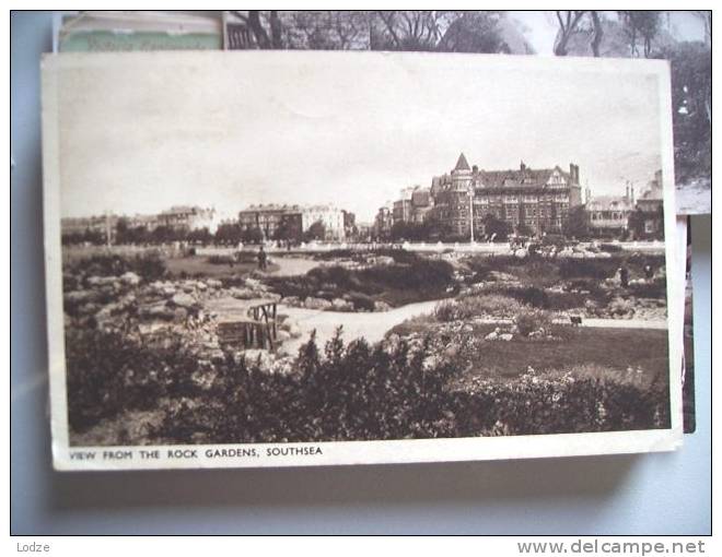 England Engeland Southsea From Rock Gardens - Autres & Non Classés