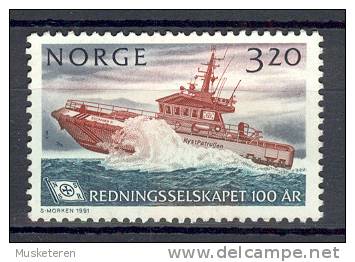 Norway 1991 Mi. 1066  3.20 Kr Gesellschaft Zur Rettung Schiffbrüchiger (NSSR) Rettungskreuzer Skomvær II MNG - Unused Stamps