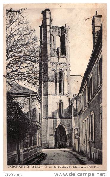 Larchant - Tour De L'Eglise St Mathurin (XIII S ) : Achat Immédiat - Larchant