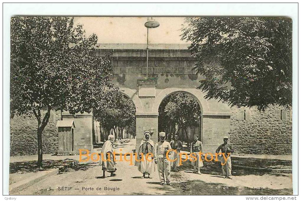 ALGERIE - SETIF - Porte De Bougie - Dos Scané - Sétif