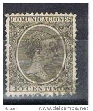 Sello 30 Cts Alfonso XIII  1889, Edifil Num 222 º - Oblitérés