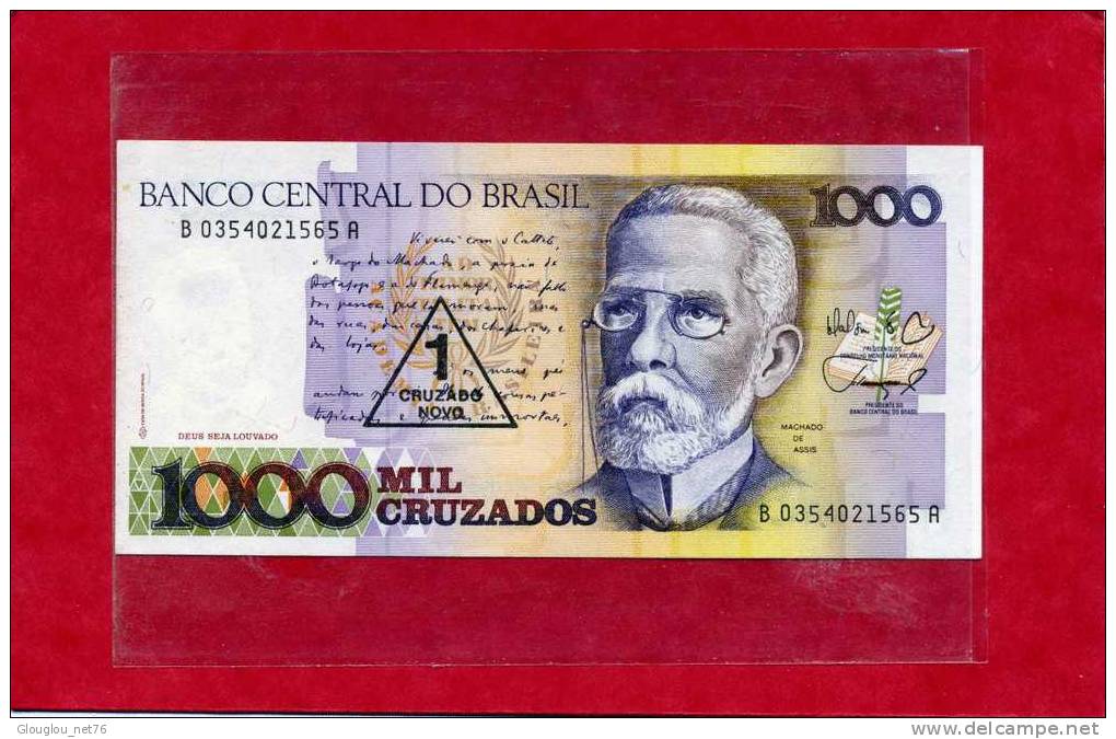 BANQUE CENTRALE DU BRESIL BILLET NEUF DE 1000 CRUZADOS VOIR SCANER - Brasilien