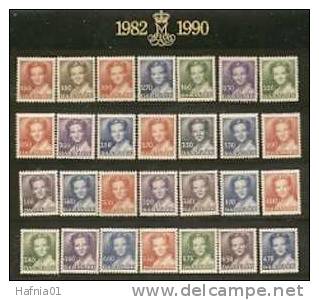 Denmark 1982-90. Queen Margrethe II Lot MNH Stamps. - Unused Stamps
