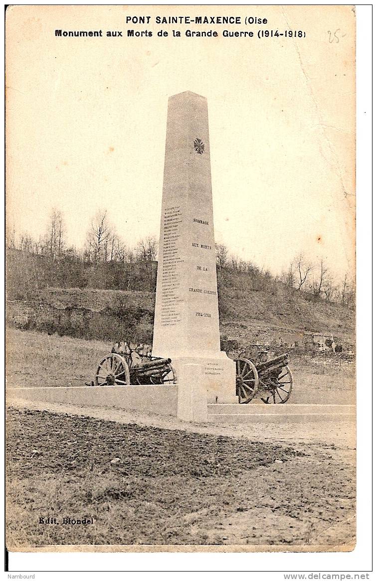 Monument Aux Morts De La Grande Guerre 1914-1918 - Pont Sainte Maxence