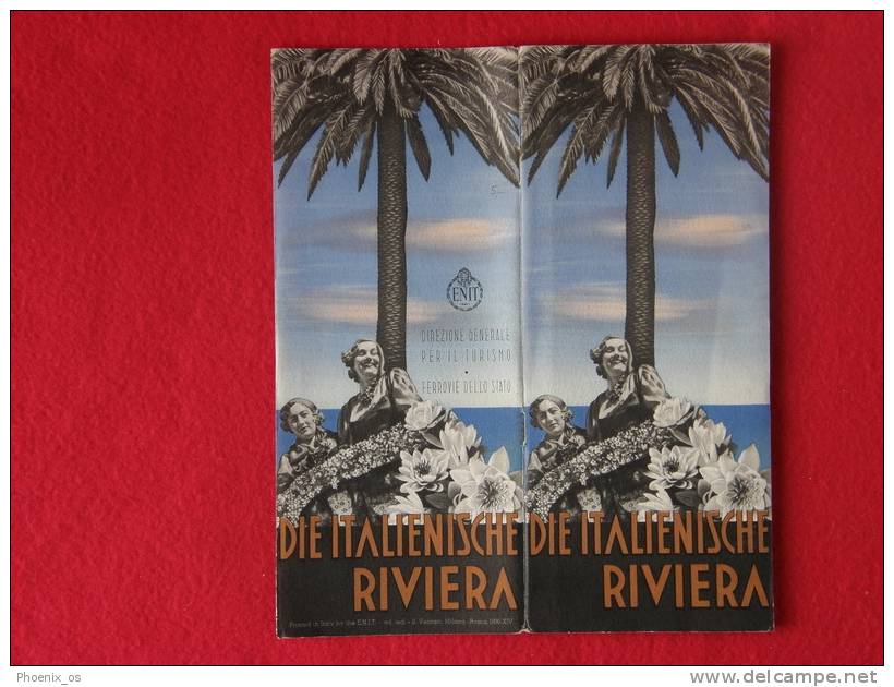 ITALY - Tour Guide, Die Italienische Riviera, 1936. - Italia