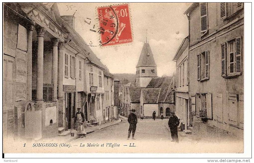 La Mairie Et L'Eglise - Songeons