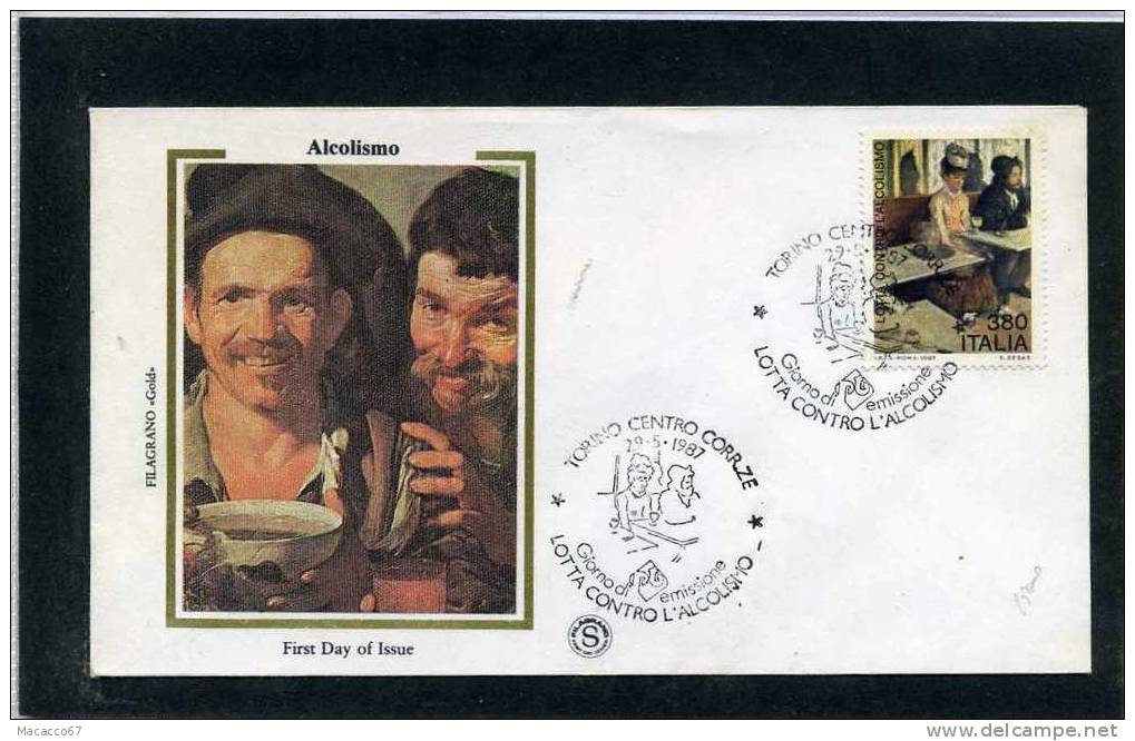 FDC 1987 LOTTA ALL'ALCOLISMO - FDC