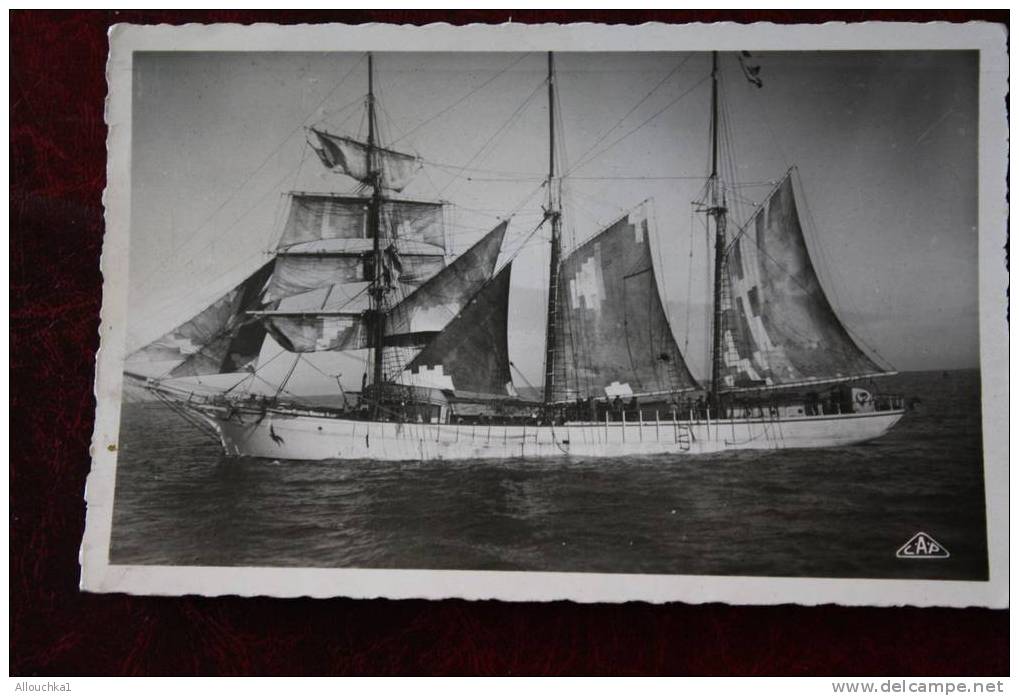 1954 RETOUR DES BANCS BATEAU DE PECHE:ST MALO 50 TERRENEUVAS TIMBRE SEUL MARIANNE DE GANDON 15F CARTE POSTALE DE FRANCE - Pêche