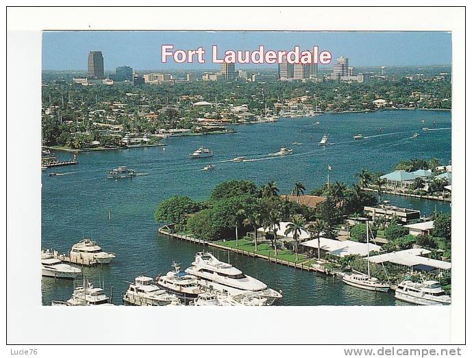 FORT LAUDERDALE  -  The Venice Of America Waterways With Downtown In The Background - Fort Lauderdale