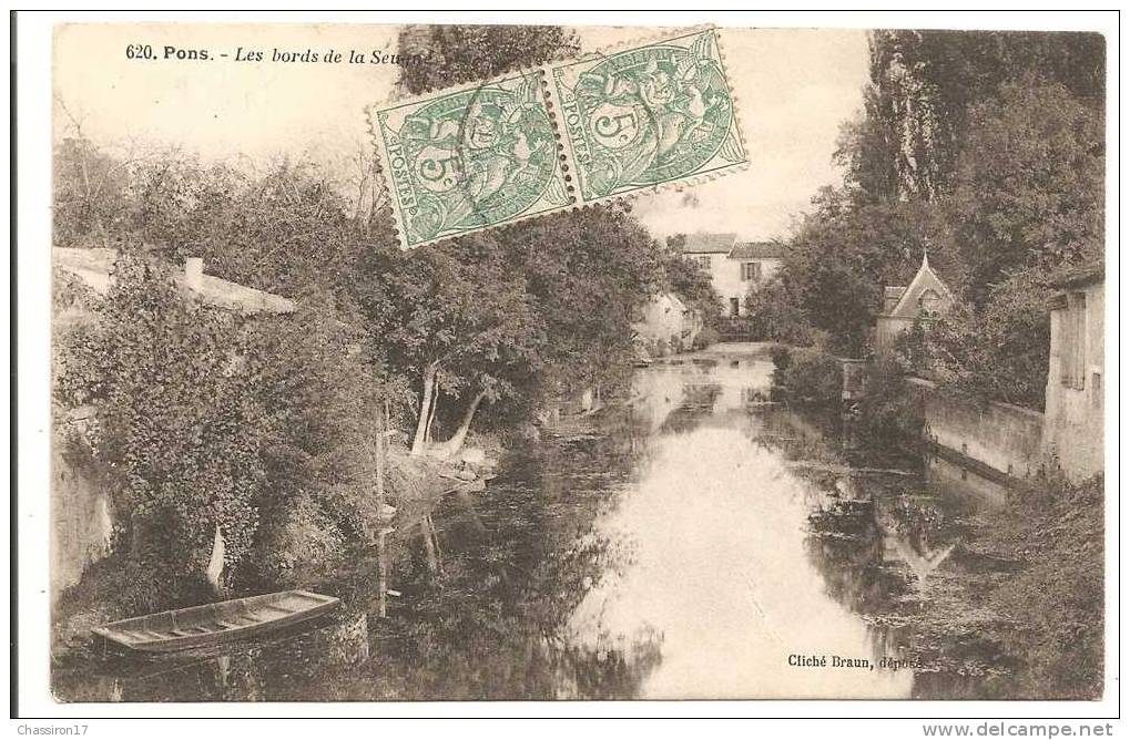 17 -  PONS - Lot De 3 Cartes 1 CPSM  - Les Bords De La Seugne - Pons