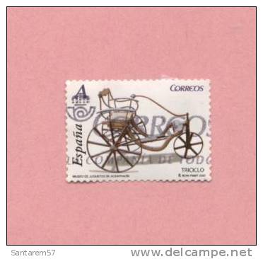 Timbre Oblitéré Used Stamp Sêlo Carimbado Triciclo Museo De Juguetes De Albarracin A ESPAGNE SPAIN ESPANHA 2007 - Abarten & Kuriositäten