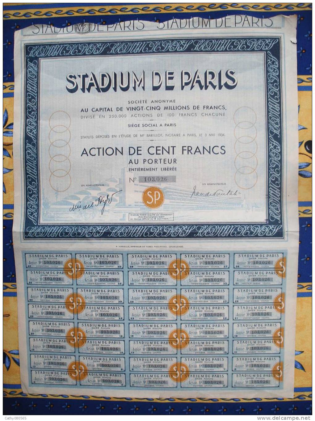 Action Complete " STADIUM DE PARIS" // SPORT// PARIS - Sports