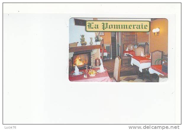 Plaquette   Publicitaire   - RESTAURANT      LA POMMERAIE   -  Mesnil Sur  Jumièges - Mignonnettes