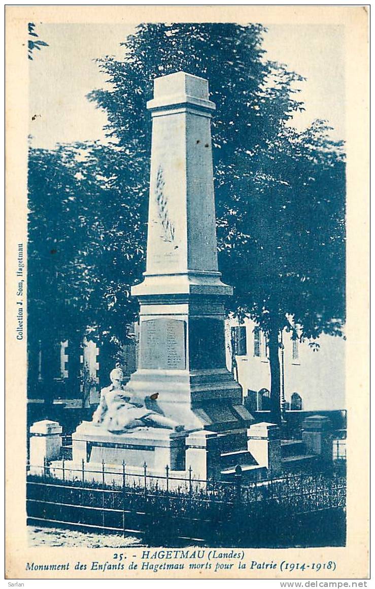 40 , HAGETMAU , Monument Aux Morts - Hagetmau