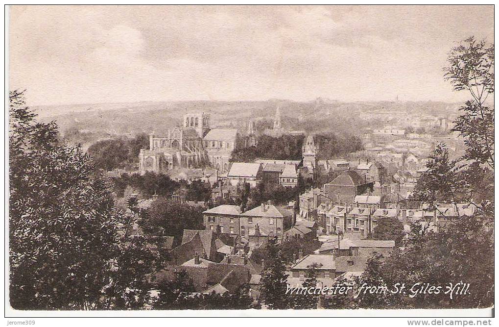 ROYAUME-UNI - ANGLETERRE - WINCHESTER - CPA - Winchester From St Giles Hill - Vue Générale - Winchester