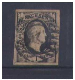 BB315 - SASSONIA 1851  , 1 N. Rosa N. 3 - Sachsen