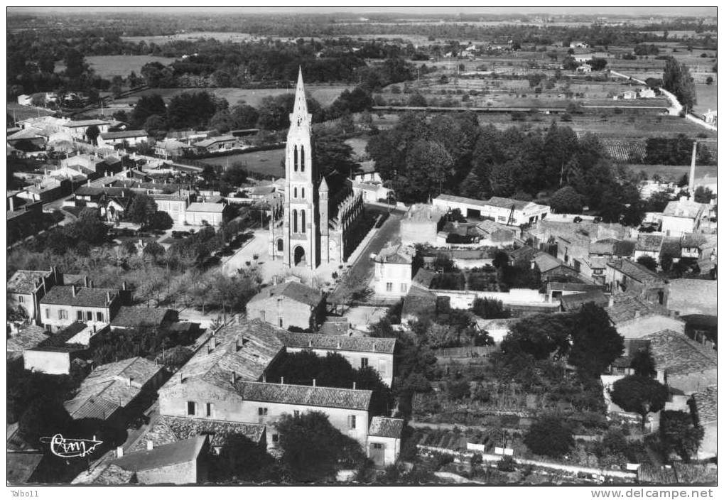 LESPARRE MEDOC  6 QUARTIER  DE L'EGLISE ,VUE AERIENNE - Lesparre Medoc