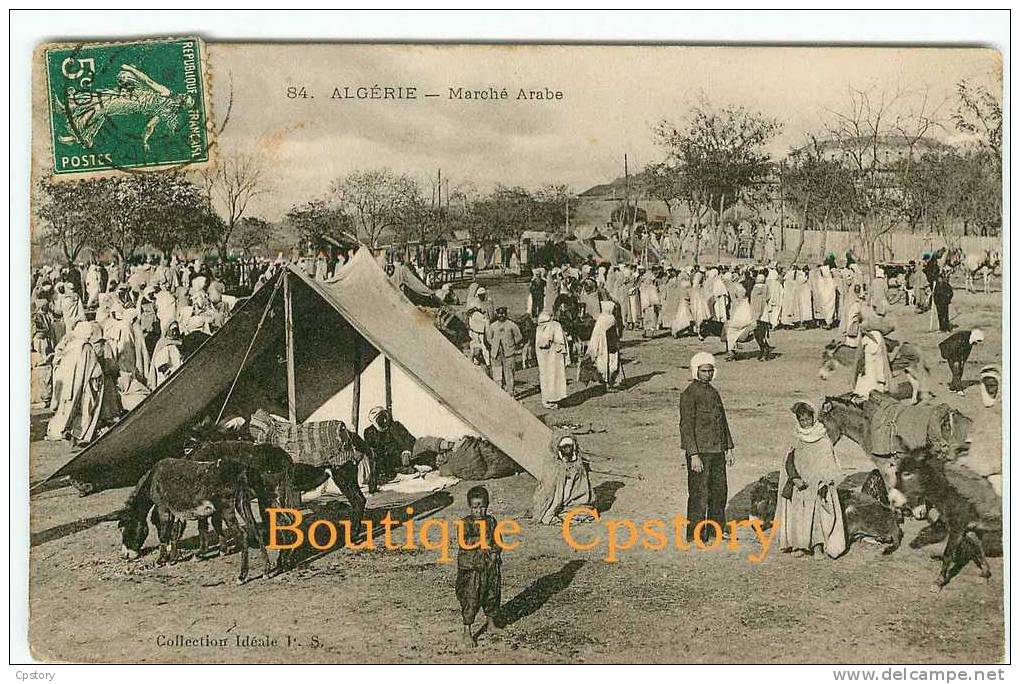 Marché Arabe En Algerie - Ane - Dos Scané - Marchés