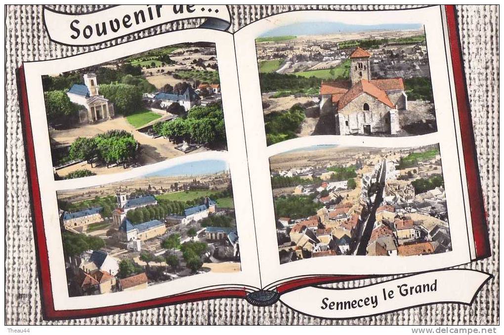 ¤¤  -  SENNECEY-le-GRAND   -  Souvenir  -  Multivues  -  L´église - Vue D´ensemble - La Grande Rue   -  ¤¤ - Autres & Non Classés