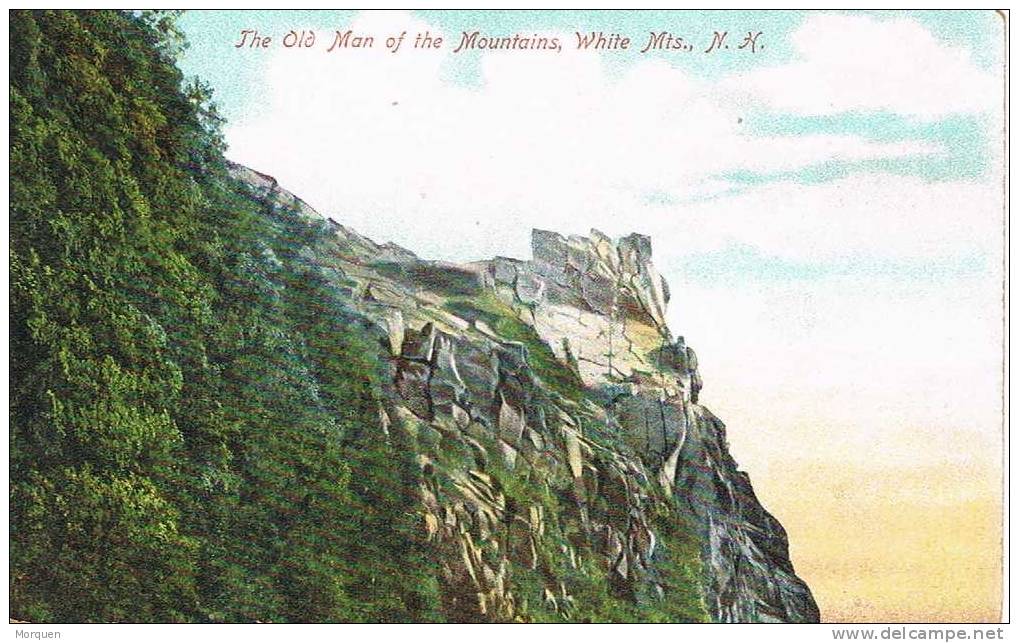 1355. Postal The Old Man. WHITE MOUNTAINS (N.H.) - White Mountains