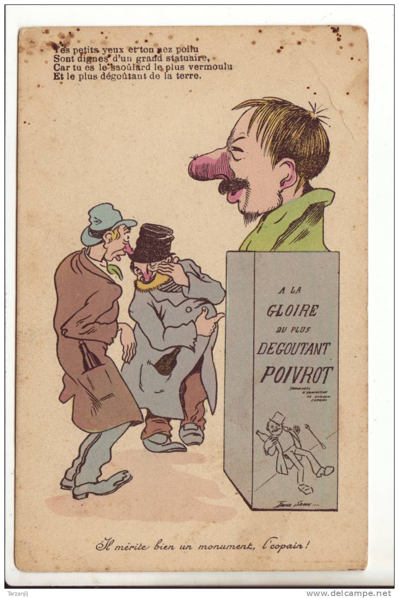 CPA Humoristque Illustré Par Xavier Sager "A La Gloire Du Plus Dégoutant Poivrot" - Sager, Xavier