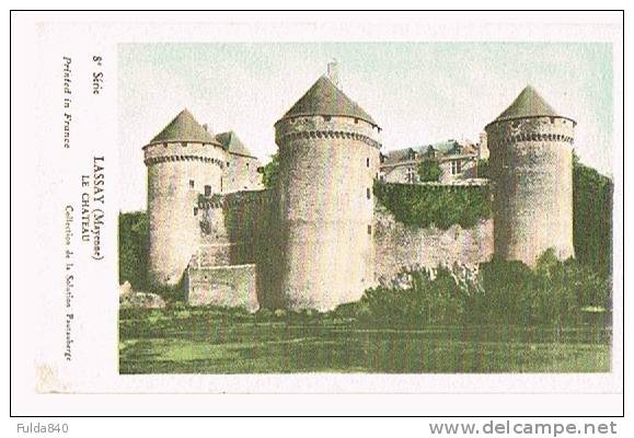 C Hist.    LASSAY.   Le Chateau.    (Notice Historique Au Dos) - Lassay Les Chateaux