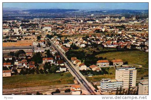 68 ST LOUIS Vue Aerienne Le Cyrano L'Avenue Du General De Gaulle Et La Route De L'aeroport - Saint Louis