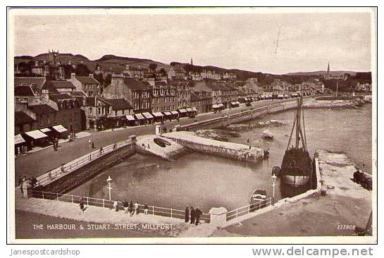 HARBOUR & STUART STREET  MILLPORT - ARGYLL - Scotland - Argyllshire