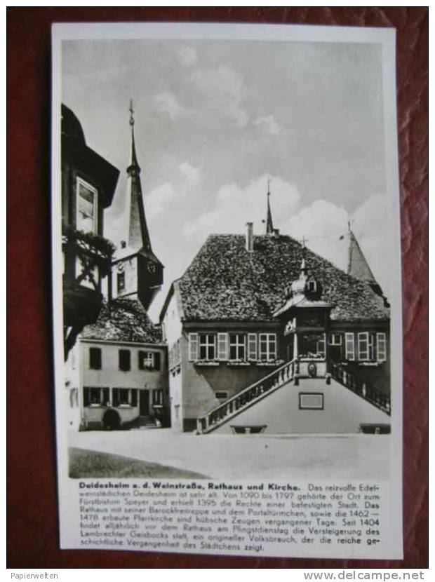 Deidesheim - Rathaus Kirche Mit Geschichte - Deidesheim