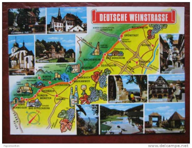 (Bad Dürkheim) - Mehrbildkarte Deutsche Weinstrasse - Bad Duerkheim