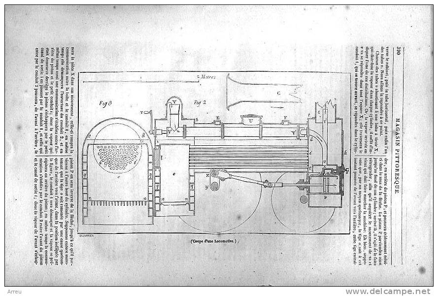 Gravure (Etching) De 1837 – 172 Ans D’âge ! – Chemin De Fer De Paris à Saint-Germain - - Unclassified