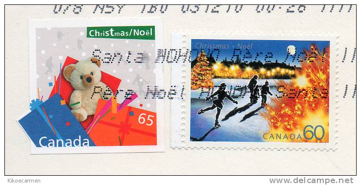 CANADA COMPLETE COVER Noel Natale Christmas Pattinaggio Ghiaccio Ice - Storia Postale