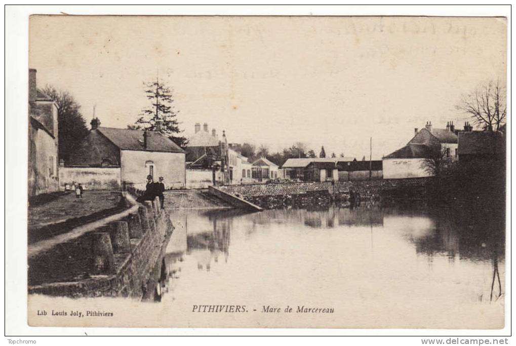 Carte Postale Pithiviers Mare De Marcereau Cachet Régiment D'infanterie De PITHIVIERS - Pithiviers