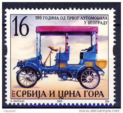 #Jugoslavia 2003. First Car In Beograd. Michel 3128. MNH(**) - Unused Stamps