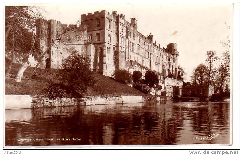 Warwick Castle From The River Avon - Warwick